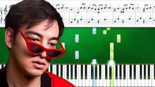 Joji amp BENEE  Afterthought Piano Tutorial With Sheets  Piano Instrumental  Piano Karaoke [upl. by Eolc210]