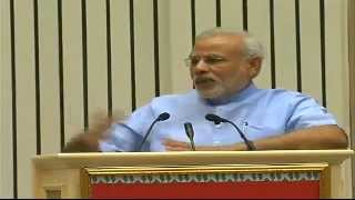 PM Modis speech at the launch of the Pradhan Mantri Jan Dhan Yojana [upl. by Sukcirdor]