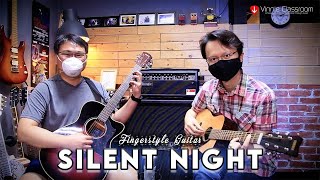 Silent Night  Easy Fingerstyle Guitar Arrangement [upl. by Hakceber]