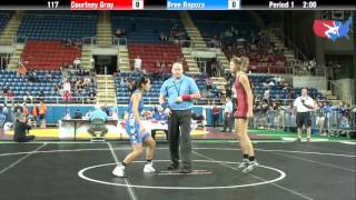 Fargo 2012 117 Round 1 Courtney Gray Indiana vs Bree Rapoza Hawaii [upl. by Blandina351]