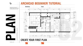 ArchiCAD 26 Beginner Tutorial  Your First House Plan Design 2024 [upl. by Kale425]