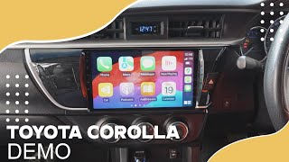 Demonstration After Installing an Apple Carplay On Toyota Corolla 2013 [upl. by Ajnat]