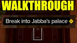 break into jabbas palace star wars outlaws walkthrough partners quest guide [upl. by Ennailuj372]