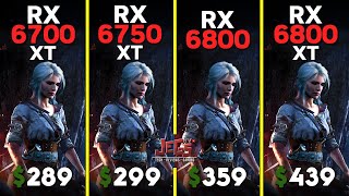 RX 6700 XT vs RX 6750 XT vs RX 6800 vs RX 6800 XT  Ryzen 5 7600  Tested in 15 games [upl. by Aitercul508]