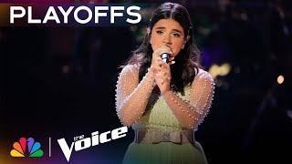 Teenager Julia Roome Performs Cyndi Laupers quotTrue Colorsquot  The Voice Playoffs  NBC [upl. by Spoor]