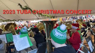 2023 TUBA Christmas Concert  Pioneer Courthouse Square downtown Portland OR [upl. by Bernat326]