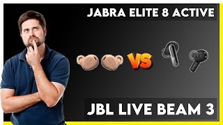 Jabra Elite 8 Active vs JBL Live Beam 3 Comparison [upl. by Magdau]