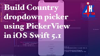 How to Build Country dropdown picker using UIPickerView in iOS Swift [upl. by Cherlyn]