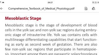 Mesoblastic stage  stage of Hemopoiesis 1 [upl. by Anaher881]