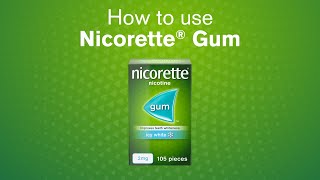 NICORETTE® How to Use Nicotine Gum [upl. by Ymor]