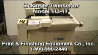 GBC  Sickinger Twinserter Coil Binding Machine [upl. by Annais]