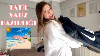 Tatil Valizimi Hazırlıyorum Hazırlanma Vlog Valizimde Ne Var  Tuana Zeybek [upl. by Nede]