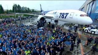 Boeings Dreamliner delivered after threeyear delay [upl. by Colvert]