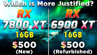 RX 7800 XT 16GB vs RX 6900 XT 16GB  PC Gameplay Tested [upl. by Baese65]