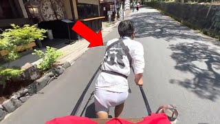 【Kyoto trip】Japanese rickshaw ｜ jinrikisha ｜ rickshaw [upl. by Ahsyekal973]