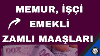 2024 Temmuz İşçi Memur ve Emekli Zamlı maaşları 4d kamu işçileri son dakika [upl. by Ylac]