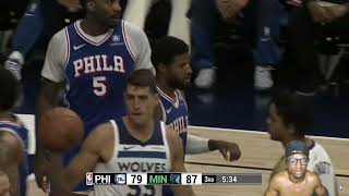 Reacting To 76ers vs Timberwolves Preseason Full Game Highlights [upl. by Siaht102]