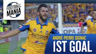 AndréPierre Gignac 1st Goal for Tigres [upl. by Estell]