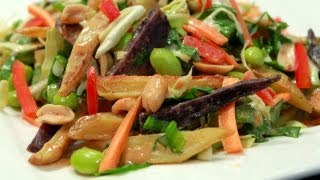 How to Make Spicy Thai Potato Salad  Peanut Dressing Recipe [upl. by Khudari]