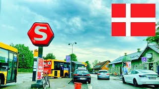 Hellerup and Gentofte City  S tog  4K UHD 60fps ASMR Summer 2021  Driving In Denmark 🇩🇰 [upl. by Nonregla]