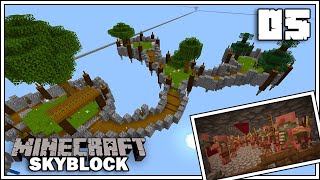 ZOMBIE PIGMAN FARM amp SKYBLOCK EXPANSION ► MINECRAFT 115 SKYBLOCK SURVIVAL ► EPISODE 5 [upl. by Nielson]