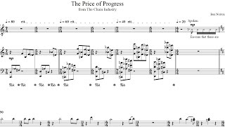 PECULATE  The Price of Progress  Sheet Music Full Score [upl. by Frasch614]