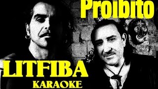 Proibito Litfiba karaoke con testo base musicale cover [upl. by Aicilef486]