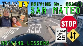 DRiViNG LESSONS WiTH MS GRACE  SAN MATEO DMV DRiVE TEST [upl. by Werbel]