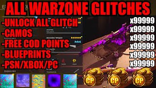 ALL WARZONE GLITCHES FREE COD POINTSCAMOSBLUEPRINTS WARZONE CAMO GLITCHCAMO SWAP GLITCH WARZONE [upl. by Yesor211]