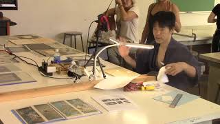 Demo  Shoichi Kitamura  Methods of Mokuhanga Carving and Printing  IMC Hawaii 2017 [upl. by Namajneb]