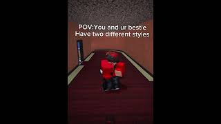 POVyou and your bestie have two different styles not real mm2 shortsedit [upl. by Grussing]