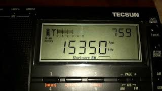 Voice of Turkey 15350 kHz Emirler 2nov2024 0800utc [upl. by Atilrak]