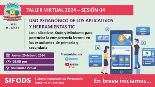 SESIÓN 04 Los aplicativos Xodo y Mindomo para potenciar la competencia lectora en los estudiantes [upl. by Lekkim]