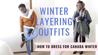 How To Layer Outfits In Winter  Dressing for Winter In Canada [upl. by Renado]