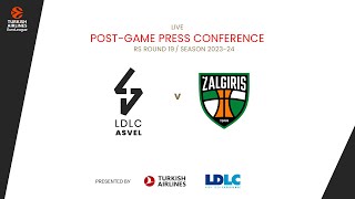 Press Conference LDLC ASVEL vs Zalgiris Kaunas [upl. by Akeenahs]