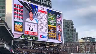 Jung Hoo Lee MLB Debut Home Run ⚾️ [upl. by Fleur]