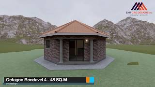 Small Rondavel House Design  ID RH0008 [upl. by Annoiek185]