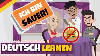 Deutsch lernen mit Dialogen  Sich meisterhaft beschweren auf Deutsch [upl. by Garibull]