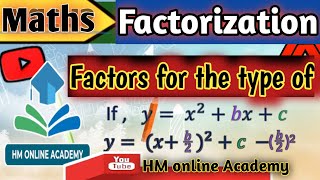 Factorization by completing square methodcompleting squarecompleting the squarepart03 [upl. by Nellak100]