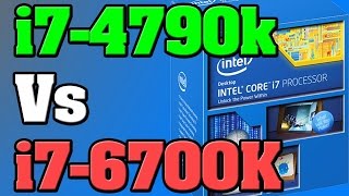 Gaming Performance i7 4790K46GHz vs i7 6700K45GHz Devils Canyon  Skylake [upl. by Alimac]