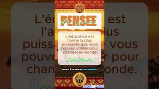 Pensées Inspirantes Africaines 2  Nelson Mandela  citation afrique shorts [upl. by Pegg]