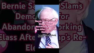 Bernie Sanders Slams Democrats for Abandoning Working Class After Trump’s ReElection [upl. by Anton924]