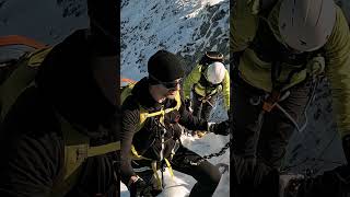 ❄🏔️😎Eine Tour für dich🧗❄☀️ klettersteig bergsteigen schnee [upl. by Aztilem]