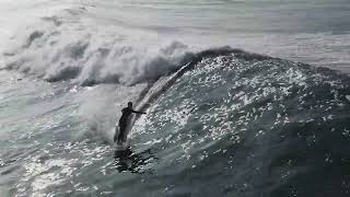 Unedited Raw Drone Footage from Epic Surfing La Jolla Coast during Historic Swell [upl. by Sprage]