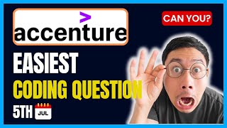 July Latest  Accenture latest coding questions  Accenture Assessment test 2024 [upl. by Yblek411]