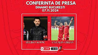 Conferinta de presa Dinamo BucurestiCFR Cluj [upl. by Ilellan92]