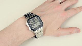 Casio AE1200WHD1AVEF Review 4K UHD [upl. by Einal491]