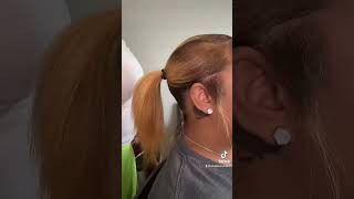 3d ponytail using mold glaze chicagohairstylist ponytail [upl. by Tisbee]