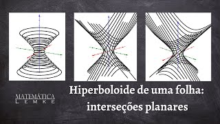 Hiperboloide de uma folha interseções planares [upl. by Melentha700]