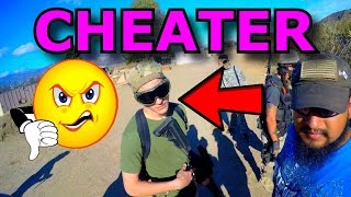 Airsoft CHEATER Draws Blood with 500FPS DMR Airsoft Gameplay Argument [upl. by Corso407]